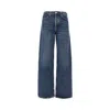 Agolde High-rise Straight-leg Jeans In Blue