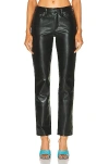 Agolde Recycled Leather Riley Long Pants In Detox In Detox