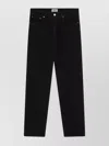 Agolde Regenerated Denim Straight Leg Trousers In Black