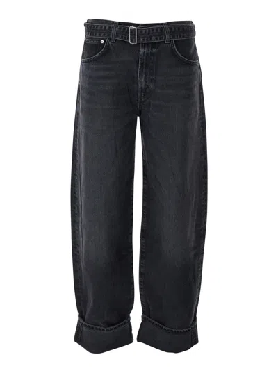 Agolde Regenerative Cotton Jeans In Gray