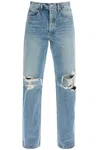Agolde Mid-rise Straight-leg Denim Trousers In Backdrop (blue)