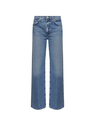 Agolde Relaxed Straight-leg Jeans In Blue