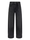 Agolde Relaxed Wide-leg Jeans With Cuffed Hems In Multi