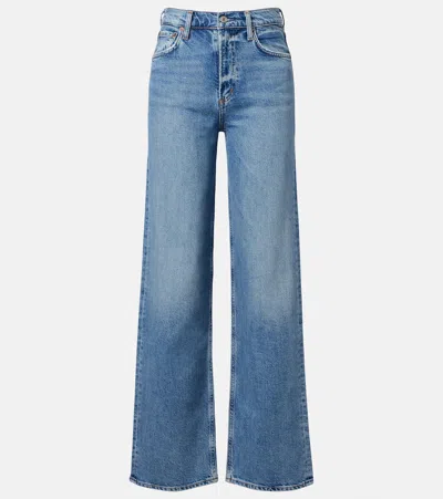 Agolde Ren 32 Straight Jeans In Blue