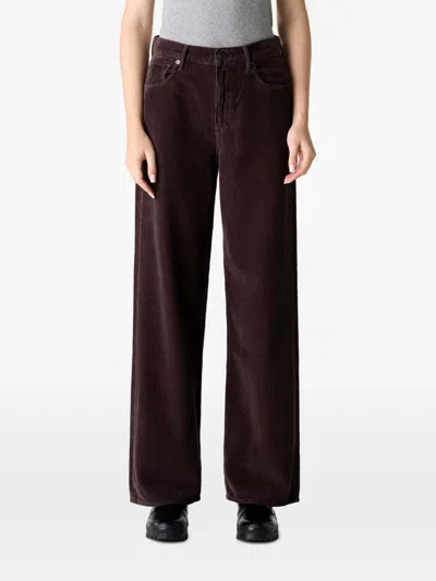 Agolde Ren Corduroy Trousers In Brown