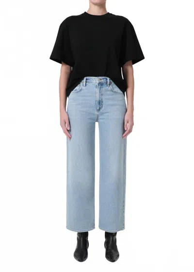 Agolde Ren Stretch Jean In Groove In Animal Print