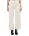 Agolde Ren High Rise Wide Leg Ankle Jeans In Brown Rice In Neutral