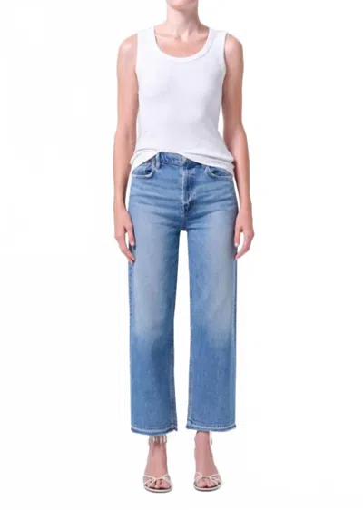 Agolde Ren High Rise Wide Leg Jean In Measure In Multi