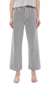 Agolde Ren High-rise Wide-leg Jean In Owl In Gray