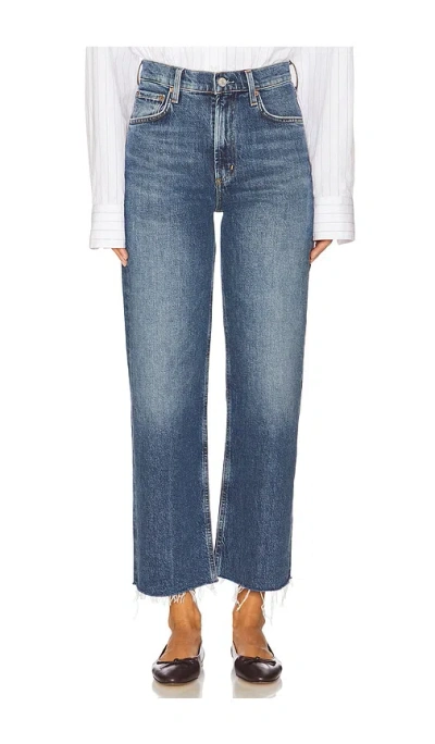 Agolde Ren High Rise Wide Leg Jeans In Chord