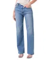 Agolde Ren High Rise Wide Leg Jeans In Measure In Blue