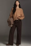 Agolde Ren High-rise Wide-leg Jeans In Purple