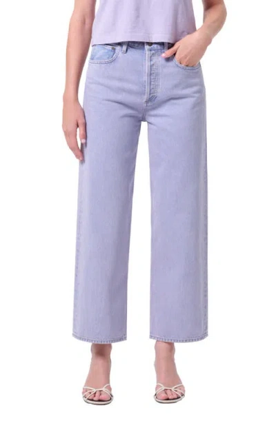Agolde Ren High Waist Ankle Wide Leg Jeans In Purple
