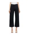 Agolde Ren Jean High-rise Cropped Jeans In Black
