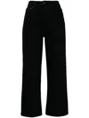 Agolde Ren Jean High-rise Cropped Jeans In Black