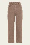 Agolde Ren Jean In Ceramic In Brown