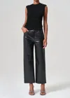 Agolde Ester Twist Tank Top In Black In Black