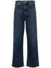 Agolde Dame High Rise Wide Leg No Cuff Jean In Enamour In Blue