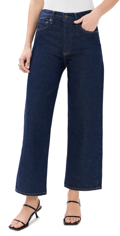 Agolde Black Ren Jeans In Polished