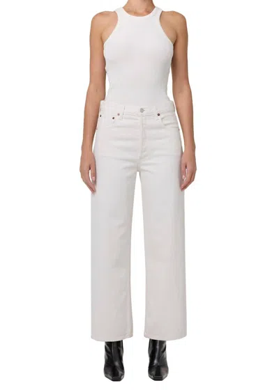 Agolde Ren Wide Leg Jean In Fortune Cookie In Multi