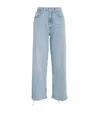 Agolde Ren High Waist Wide Leg Pants In Blue
