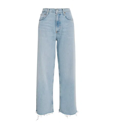 Agolde Ren Wide-leg Jeans In Blue