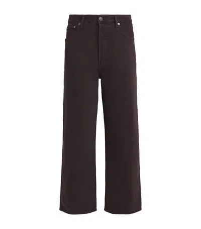 Agolde Ren Wide-leg Jeans In Brown