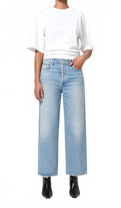 Agolde Ren Wide Leg Jeans In Orten In Blue
