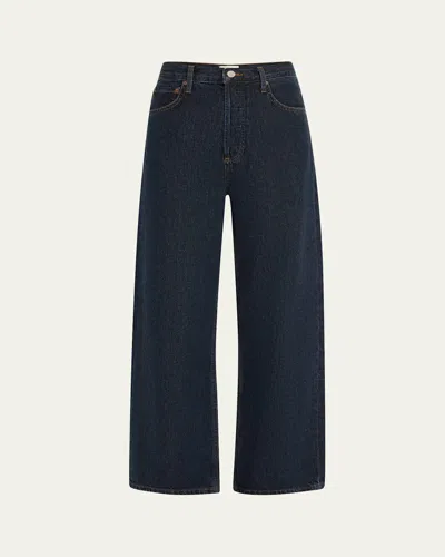 Agolde Ren Wide-leg Jeans In Polished