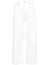 Agolde Dame Wide Leg Jeans In White