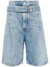 Agolde Reworked 90's Denim Shorts In Blue