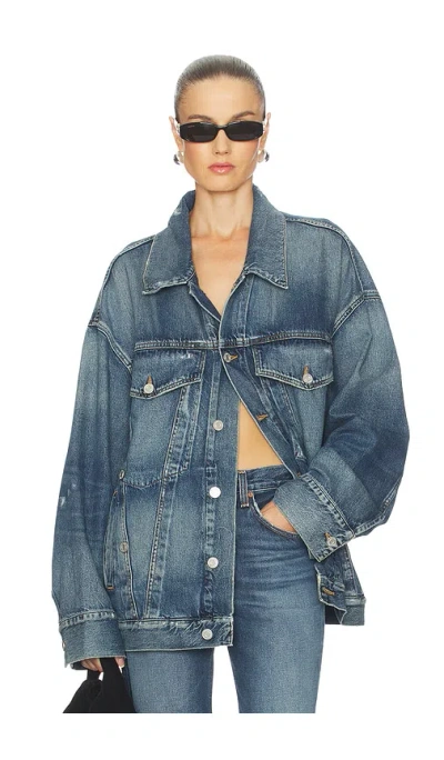 Agolde Woman Blue Jackets