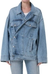 Agolde Reworked Wayne Organic Cotton Denim Jacket In Clarity