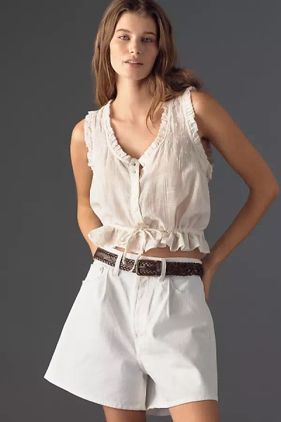 Agolde Rhoda Shorts In White