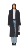 Agolde Ria Coat In Blue Note Heather
