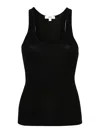 Agolde Binx Ribbed Tank Top In Black