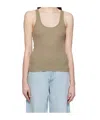 Agolde Ribbed Knit Vest In Blue