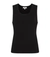 Agolde Ribbed Poppy Tank Top In Black