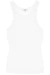 Agolde Ribbed Sleeveless Top B In White
