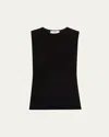 Agolde Black Stretch Lyocell Blend Binx Tank Top In Black