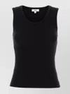 Agolde Binx Ribbed Stretch-lyocell And Organic Cotton-blend Tank In Black