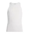 Agolde Ribbed Viggo Tank Top In Gray