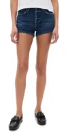 Agolde Ridley Vintage High Rise Shorts Duster In Duster