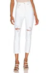 AGOLDE RILEY CROP HIGH RISE STRAIGHT JEAN IN SLANT