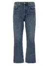 Agolde Riley Crop Jeans In Blue