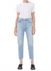 Agolde Riley Crop Straight Jeans In Bitter In Multi