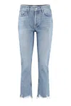 AGOLDE RILEY CROPPED STRAIGHT LEG JEANS