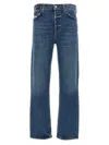 Agolde Riley Long Jeans Blue In Blue