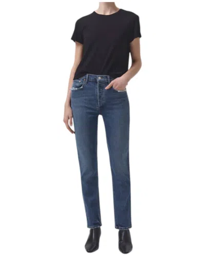 Agolde Riley Long Jeans In Pose In Multi