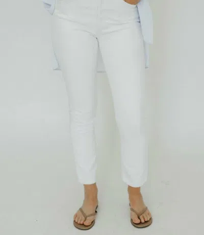 Agolde Riley Long Jeans In Sour Cream In Multi